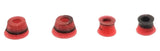 Fingerboard Bushings Duro Swirl - Various Colors - 78A - Pack of 4 Finger Shoe SPITBOARDS Red-Black Swirl  