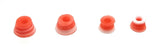 Fingerboard Bushings Duro Swirl - Various Colors - 78A - Pack of 4 Finger Shoe SPITBOARDS Red-White Swirl  