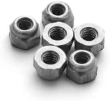 Fingerboard Lock Nuts for Professional Complete Fingerboards Nylon Insert First aid Fingerboard Tuning Self Locking System Spare Parts 6pcs  SPITBOARDS Silver  