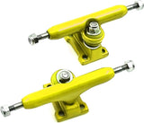 34 mm Fingerboard Pro Trucks by, Real Lock Nuts, Rubber O-Ring Urethane Bushings, Optimised Hanger, Width 34 mm, for Fingerboard Tuning and Assembling 10 Colors  SPITBOARDS Yellow  