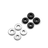 Fingerboard O-Ring Bushings Set of 4 with Washers 6 Colors  SPITBOARDS Black  