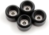 Fingerboard Pro Wheels with Real Ball Bearings, Professional CNC Polyurethane Quality, Street Wheels Shape 6 Colors  SPITBOARDS Black  