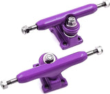 34 mm Fingerboard Pro Trucks by, Real Lock Nuts, Rubber O-Ring Urethane Bushings, Optimised Hanger, Width 34 mm, for Fingerboard Tuning and Assembling 10 Colors  SPITBOARDS Purple  