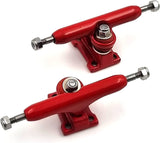 34 mm Fingerboard Pro Trucks by, Real Lock Nuts, Rubber O-Ring Urethane Bushings, Optimised Hanger, Width 34 mm, for Fingerboard Tuning and Assembling 10 Colors  SPITBOARDS Red  