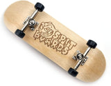 30 mm Fingerboard Complete Real Wood Set-Up (Pre-Assembled Handcrafted Deck), 30 mm Trucks with Nuts, Bearing Wheels, Foam Grip Tape, Maple Wood Concave Shape | Lasered Logo  SPITBOARDS Default Title  