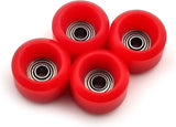 Fingerboard Pro Wheels with Real Ball Bearings, Professional CNC Polyurethane Quality, Street Wheels Shape 6 Colors  SPITBOARDS Red  