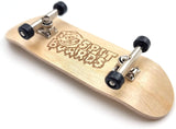 30 mm Fingerboard Complete Real Wood Set-Up (Pre-Assembled Handcrafted Deck), 30 mm Trucks with Nuts, Bearing Wheels, Foam Grip Tape, Maple Wood Concave Shape | Lasered Logo  SPITBOARDS   