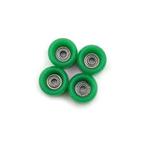 Fingerboard Pro Wheels with Real Ball Bearings, Professional CNC Polyurethane Quality, Street Wheels Shape 6 Colors  SPITBOARDS Green  