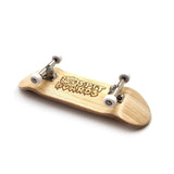 32 mm Fingerboard Complete Real Wood Set-Up (Pre-Assembled, 5-Layers), Trucks with Lock Nuts, Bearing Wheels, Foam Grip Tape | Maplewood Classic (deck: maple wood | trucks: silver | wheels: white) 32 mm Fingerboard SPITBOARDS   